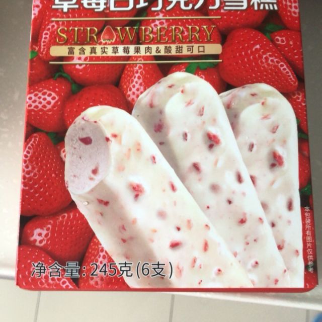 明治草莓白巧克力雪糕6支装245g