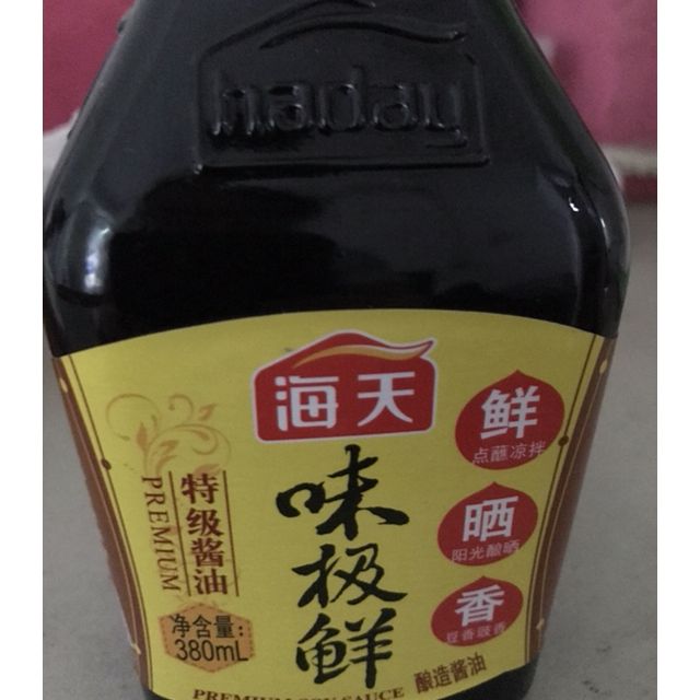 海天味极鲜380ml特级酱油炒菜凉拌生抽酱油海天出品