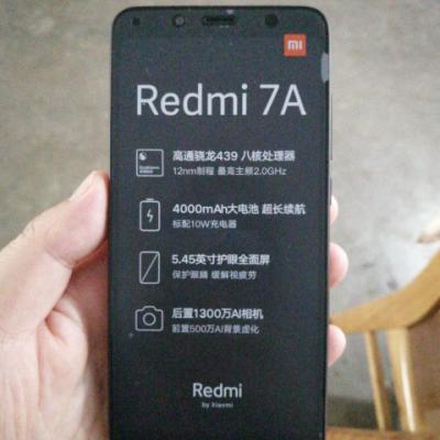 Xiaomi/小米 Redmi 红米 7A 2GB+16GB 磨砂黑 移动联通电信全网通4G手机 大电量大音量智能手机晒单图