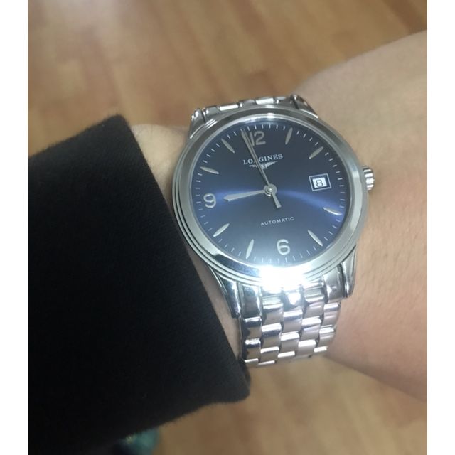 浪琴(longines)男士手表 军旗系列自动机械时尚时尚正装钢带皮带男表