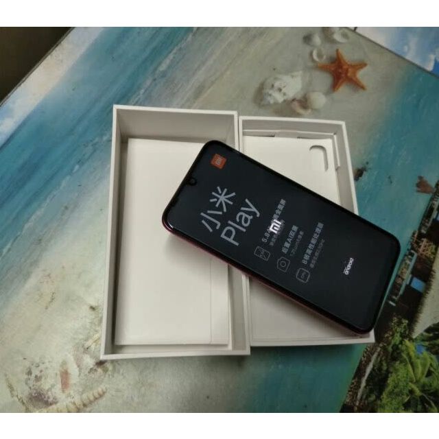 小米(mi) 小米play 流光渐变ai双摄 后置1200万 6gb 64gb 暮光金 小