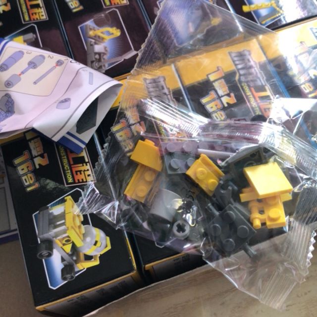 开智kazi 儿童拼插塑料汽车拼装积木 益智工程车6-14岁男孩子玩具