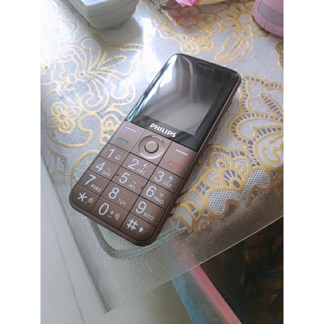 飞利浦philipse331k古铜棕直板按键老人手机移动联通2g手机双卡双待
