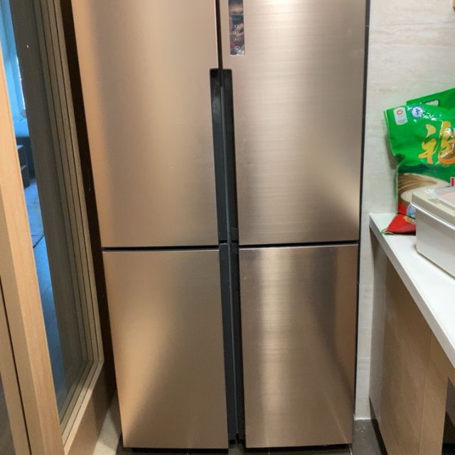 海尔(haier)bcd-458wdvmu1 458升十字门对开门多门变频冰箱 风冷无霜