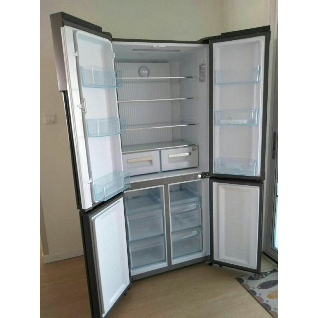 haier/海尔冰箱 470升变频静音 风冷无霜 干湿分储 十字对开门多门