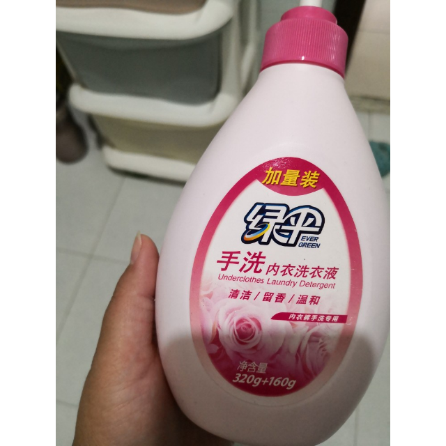 > 绿伞 手洗内衣洗衣液 480g*2瓶装 男女士专用内衣裤洗衣液商品评价