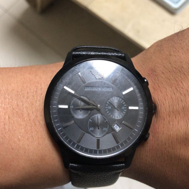 男三眼大表盘多功能运动表防水手表欧美品牌 ar2461高清大图|实物图