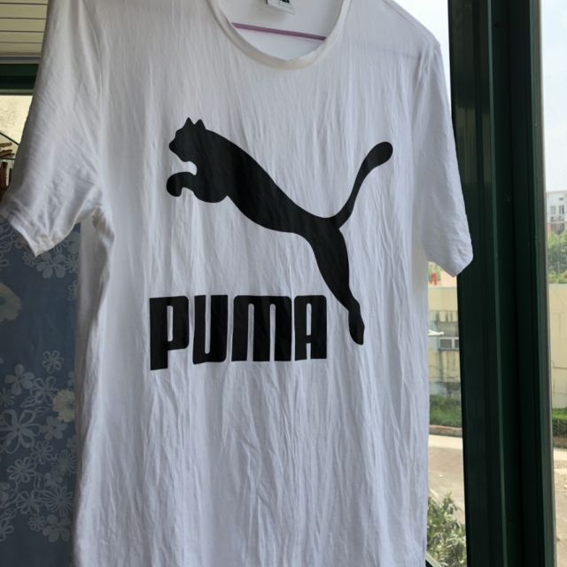 > puma彪马男装跑步训练经典logo款圆领短袖t恤579405.