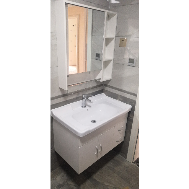 希箭horow橡胶木浴室柜组合 卫浴柜挂墙式现代简约卫生间洗手盆洗刷台