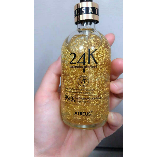 泰国atreus24k黄金精华液金箔浓缩补水保湿原液精华安瓶