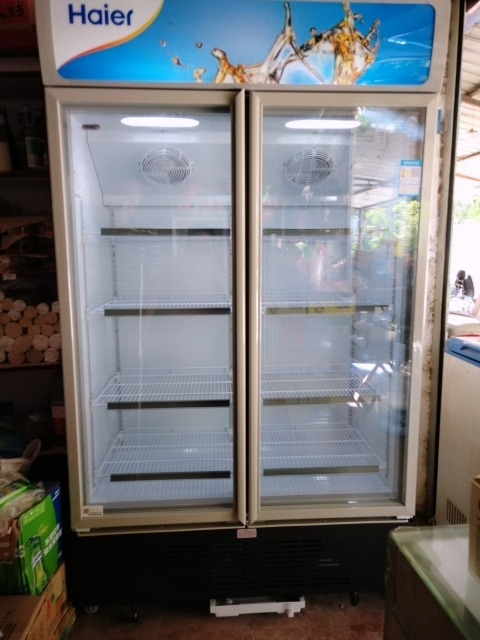 haier/海尔 sc-650g/hl(商流)商用展示柜双门立式展示冷柜商用玻璃门