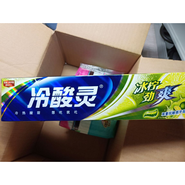 冷酸灵冰柠劲爽双重护理牙膏170g冰柠薄荷香型