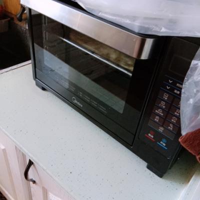 美的(Midea) 电烤箱T7-L325D 双感温探头 12大智能菜单全自动烘焙 多功能低温发酵蛋糕晒单图