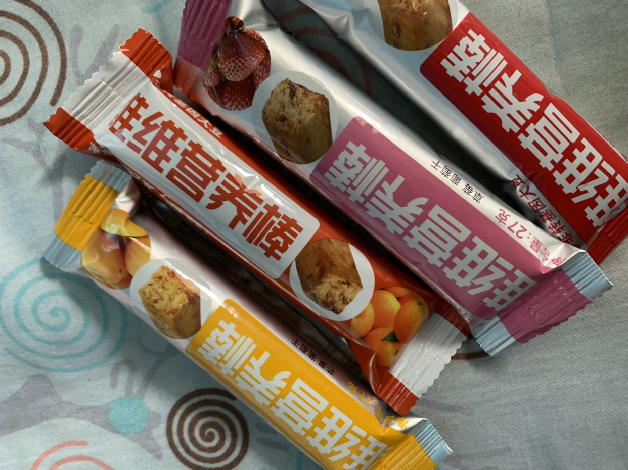 维维 营养棒嚼益嚼大豆蛋白能量棒代餐饱腹饼干健身户外运动食品四支