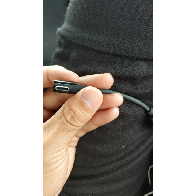 小米8耳机转接头mix2黑鲨6x充电听歌二合一坚果华为typec转换器线黑色