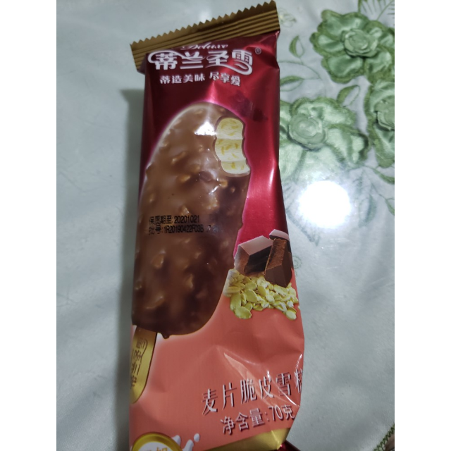 蒙牛蒂兰圣雪麦皮脆片雪糕70g6支