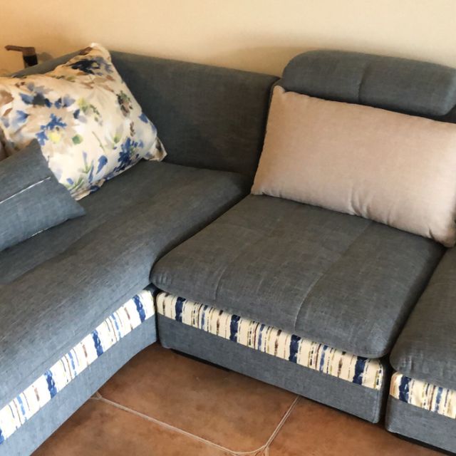 全友家私 家具布艺沙发简约客厅转角沙发组合全拆洗102080 (米色)b