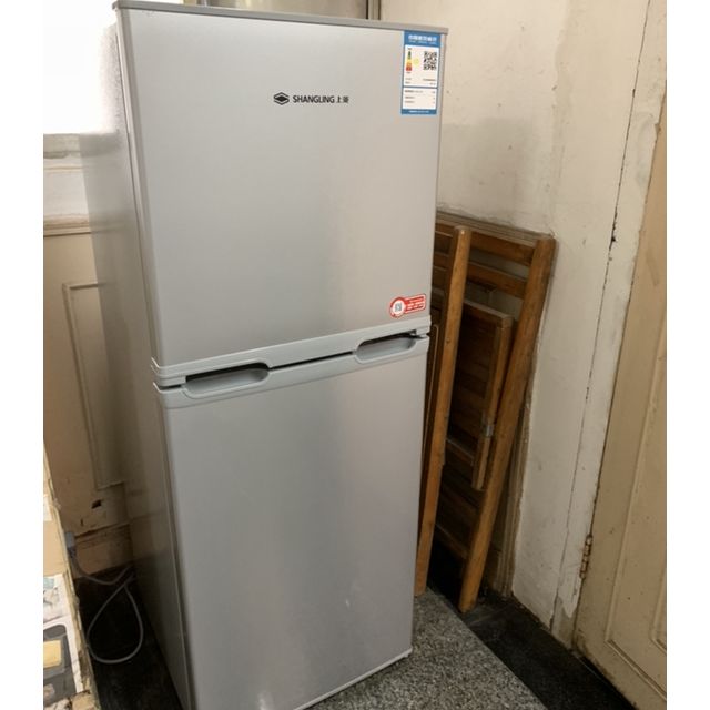 上菱shanglingbcd137c137升双门冰箱静音节能两门小冰箱租房家用适用2