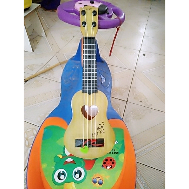 哈比天才 儿童玩具尤克里里颜色随机 可弹奏 仿真乐器 男孩玩具女孩