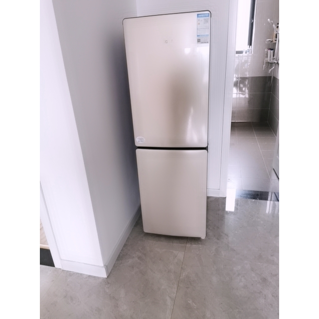 海尔(haier)bcd-190wdpt 190升双门小冰箱 风冷无霜 炫彩金外观 节能