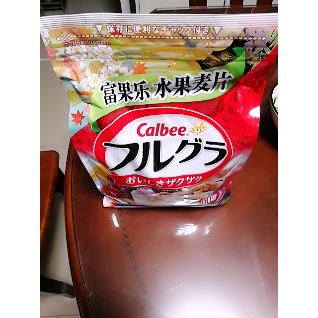 日本进口卡乐比calbee富果乐水果麦片原味袋装700g