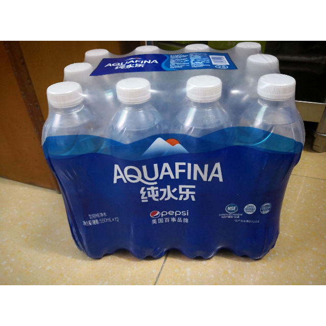 百事可乐纯水乐aquafina饮用水550ml12瓶新老包装随机发货纯净水