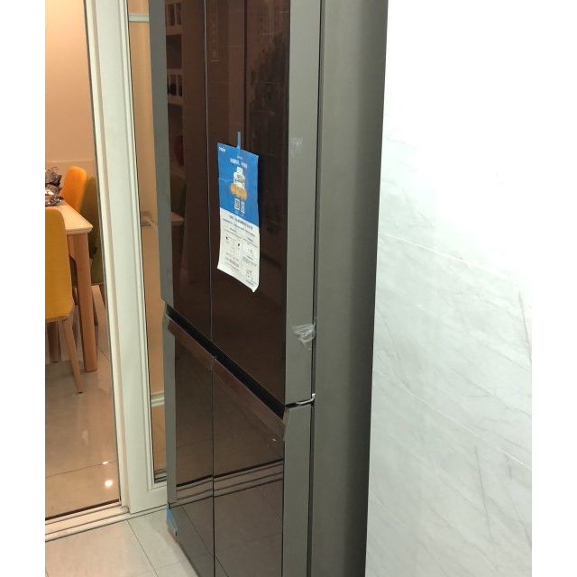 海尔(haier)bcd-501wdgr 501升十字门冰箱一级能效变频彩晶自锁式干湿