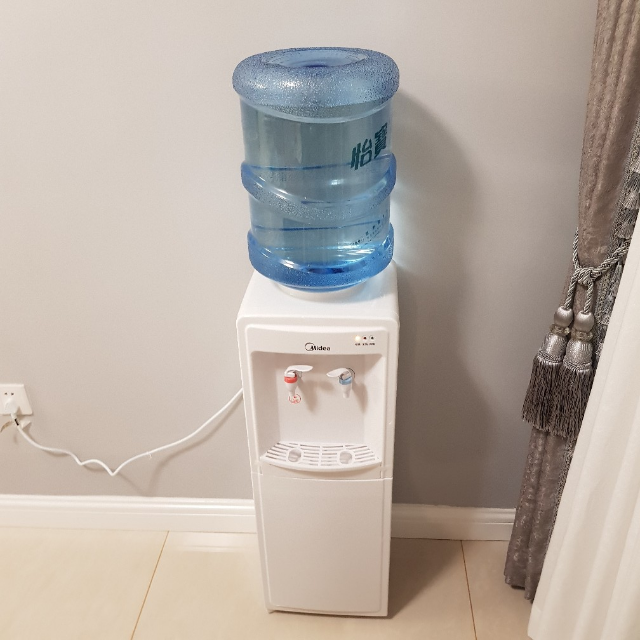 美的midea立式饮水机myr718sx家用办公柜式制热温热型饮水机