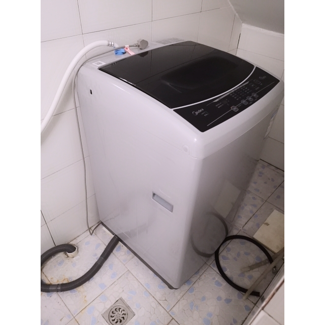 美的mideamb80v318公斤全自动波轮洗脱一体洗衣机家用智利灰免清洗十