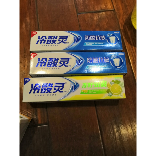 冷酸灵冰柠劲爽双重护理牙膏170g冰柠薄荷香型