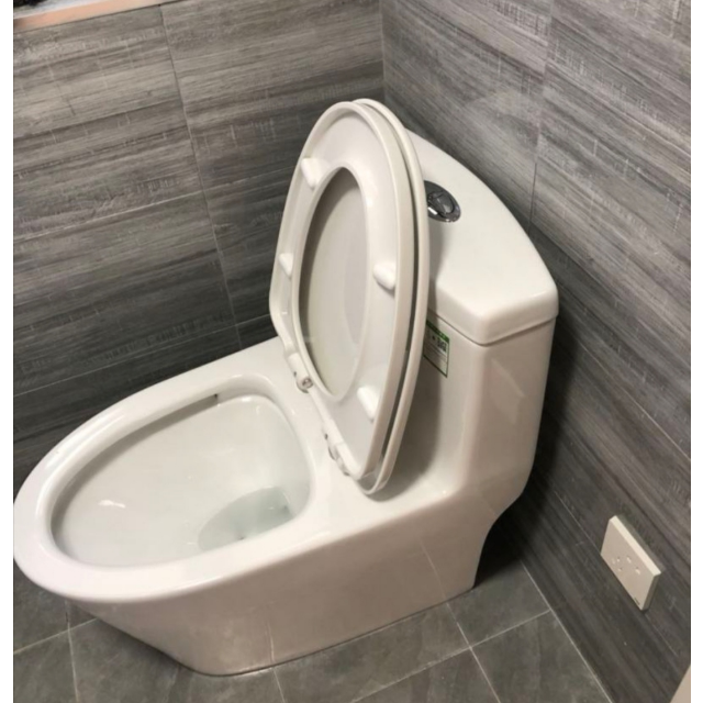 安华卫浴annwa马桶连体式静音坐便器节水型超漩式虹吸排污马桶卫生间