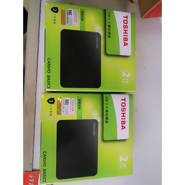 东芝toshiba新小黑移动硬盘2t黑色hdtb420yk3aa