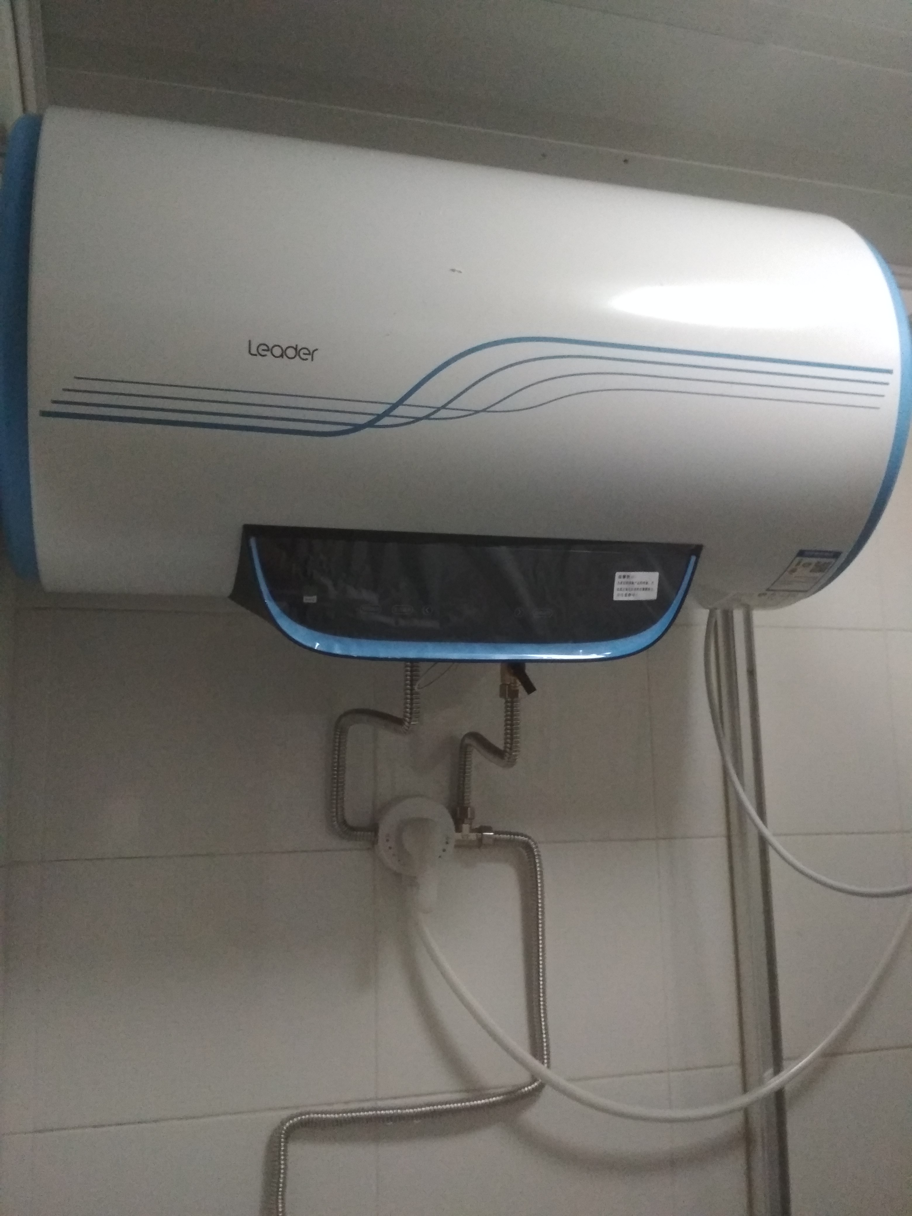 haier/海爾統帥60升電熱水器lec6002-20y2 速熱800/1200/2000瓦雙管