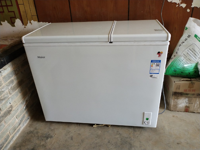 208升 顶开门双箱双温区冷柜 大冷冻小冷藏双温卧式冰柜 家商两用冰箱