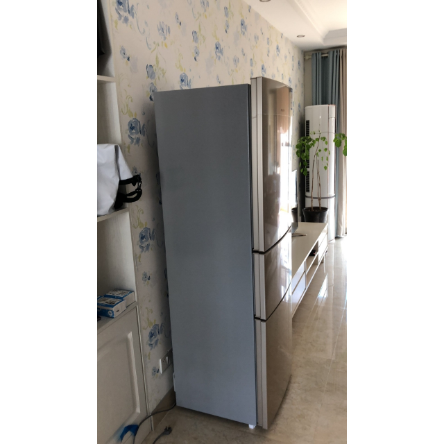 美菱(meling) 218升 三门冰箱 家用大容量 三开门电冰箱 节能静音 中