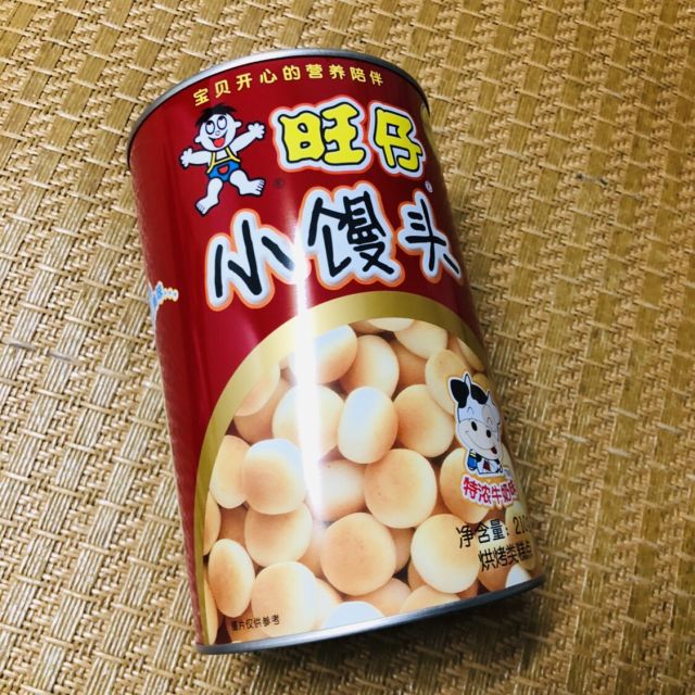 旺旺wantwant旺仔小馒头特浓牛奶味210g罐