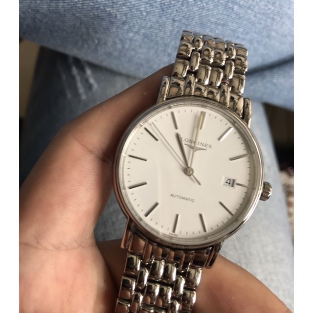 浪琴longines男士手表瑰丽系列时尚休闲镂空透底自动机械表男表日历