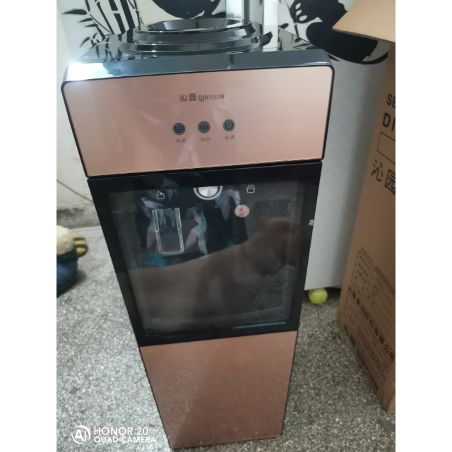 沁园qinyuan立式柜式双门家用温热型饮水机yl9725w