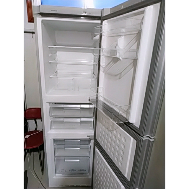 西门子siemensbcd232kg23d166ew232升三门冰箱家用机械控温小冰箱银色
