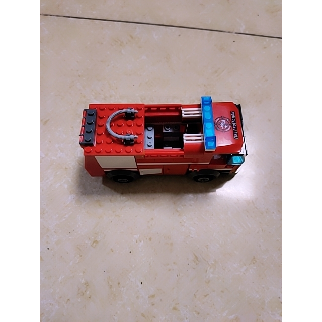 开智8054消防系列 兼容乐高拼插拼装积木 消防喷水车6岁以上儿童塑料