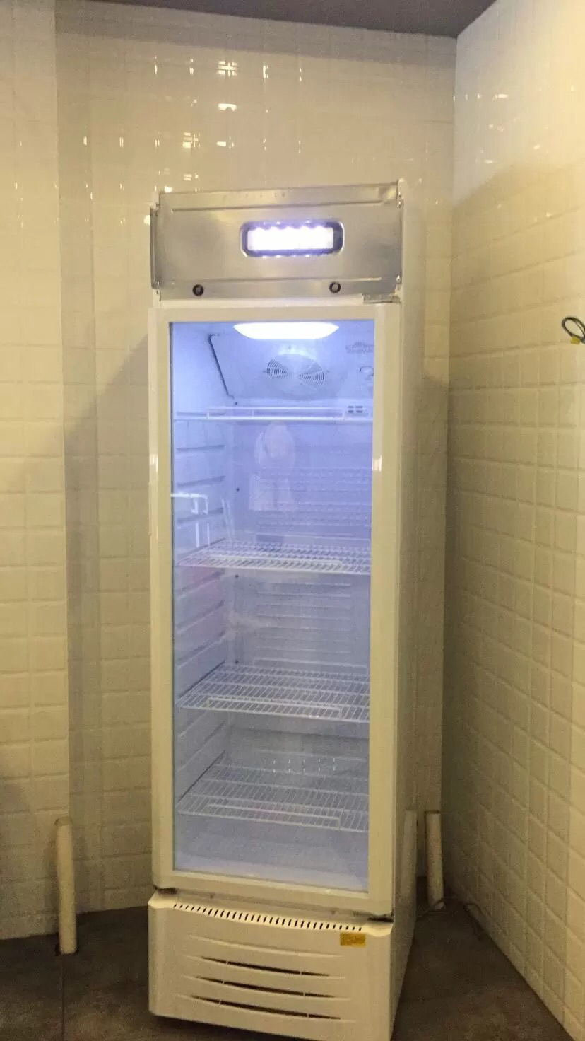 midea/美的 sc-316gwmq 316升冰柜立式单温冷藏玻璃门展示柜啤酒饮料