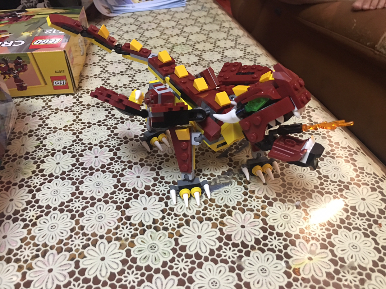 lego 乐高 creator创意百变系列 神秘怪兽 31073 7-12岁 塑料玩具 200