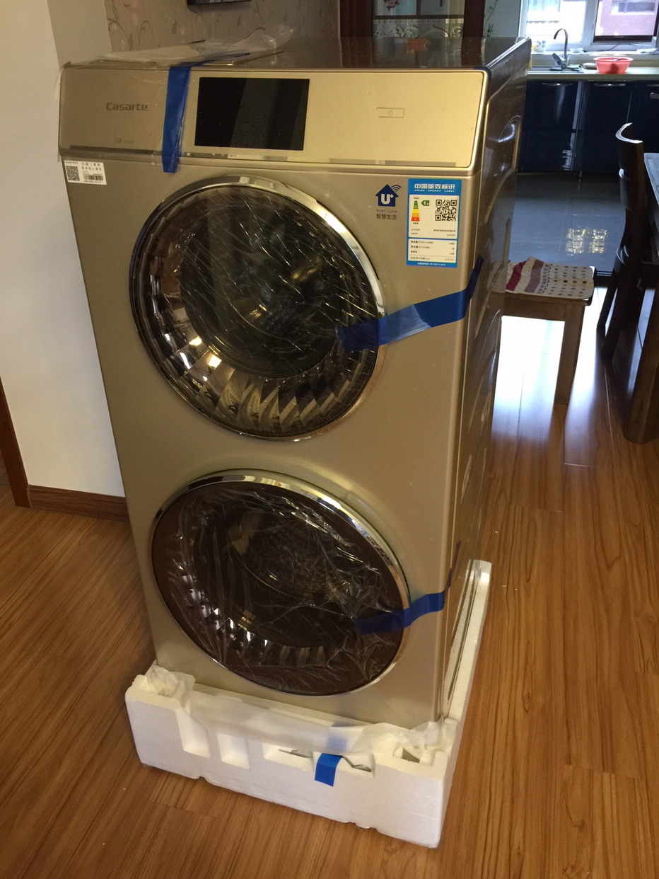 卡萨帝(casarte)c8 u12g3 12公斤大容量 全自动滚动洗衣机 双子云裳