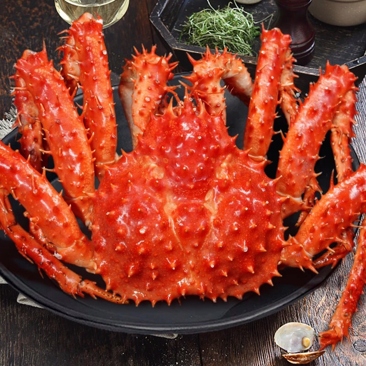 4-4.0斤智利进口鲜活熟冻海鲜水产大螃蟹帝皇蟹年货礼盒装晒单图