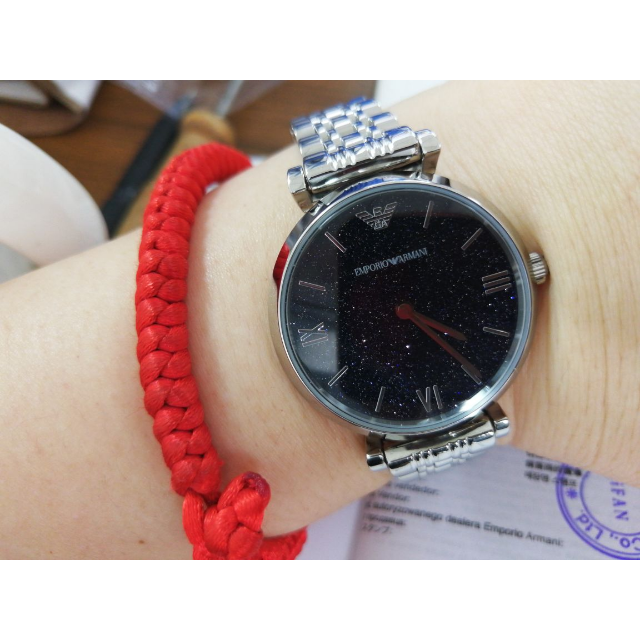 emporio armani 阿玛尼手表女新款个性时尚钢带石英女表ar11091 ar