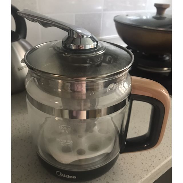 美的midea养生壶wge1703b电水壶15l烧水壶内带滤网热水壶煮茶壶花茶壶