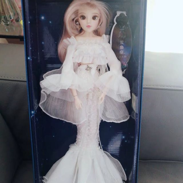 德必胜mmgirl抖音玩具十二星座双鱼座公主娃娃男孩女孩玩具芭比娃娃