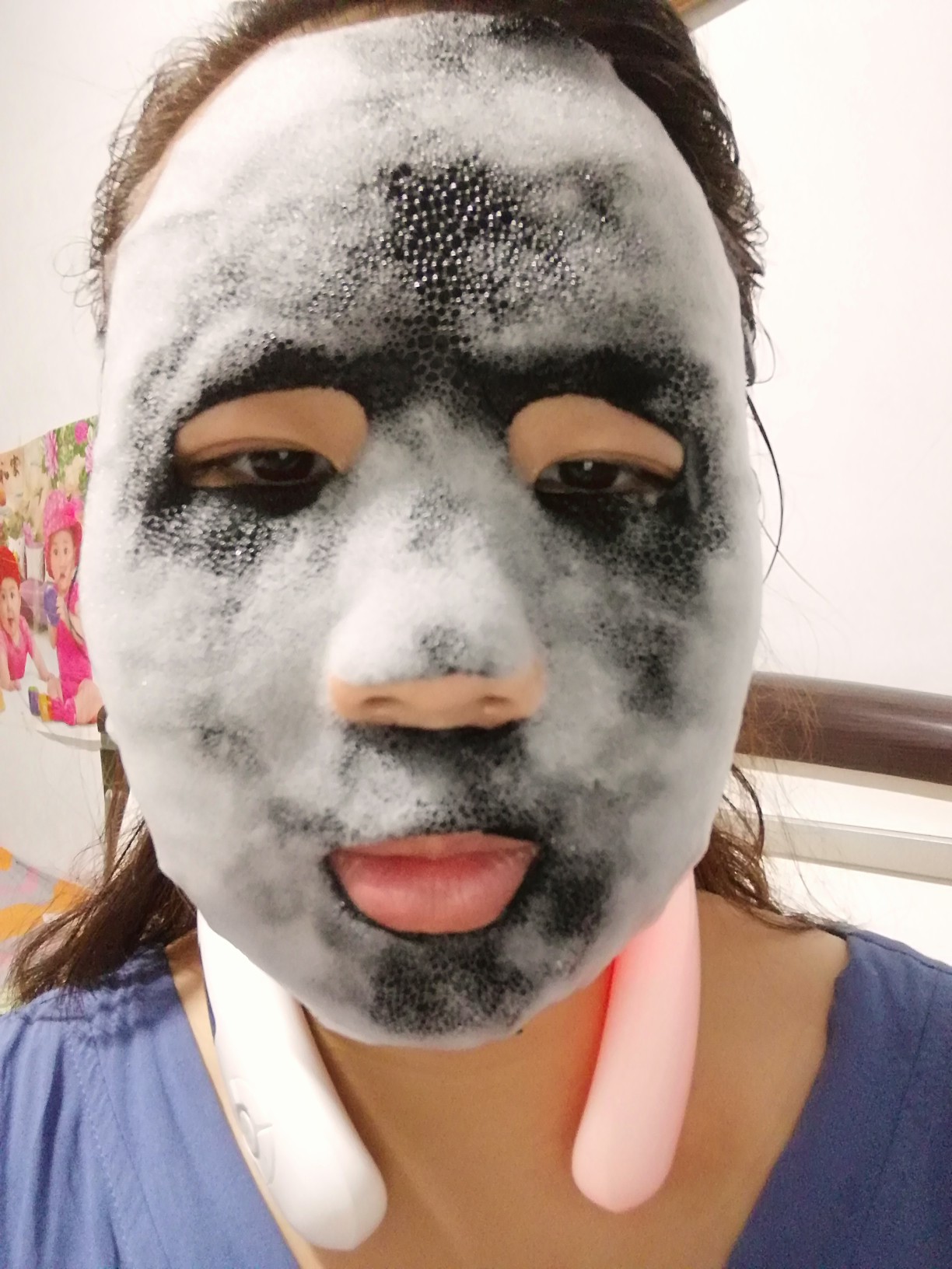 欧佩(ou pei)黑海盐活氧泡泡面膜5片 深层清洁补水保湿控油提亮收缩