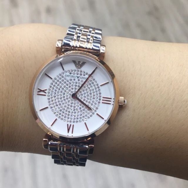张钧甯佟丽娅同款阿玛尼emporioarmani手表女欧美品牌ar1926石英表