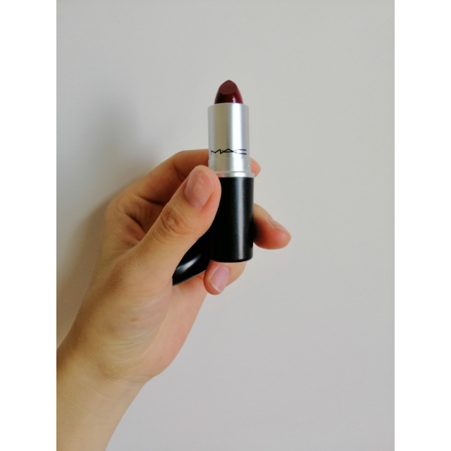 mac魅可子弹口红唇膏dubonnet牛血红3g
